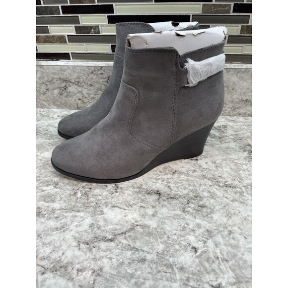 Maurices Rachel CB SD BKL Wedge Gray Size 10 NIB - Picture 3 of 10